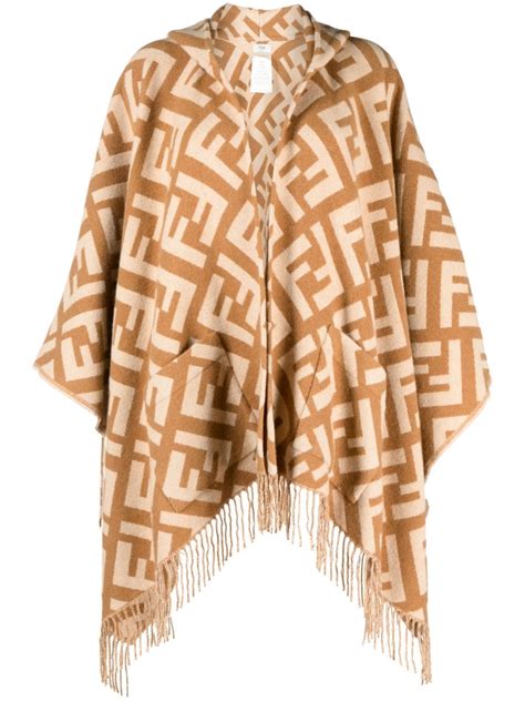 echarpe fendi|fendi cashmere poncho.